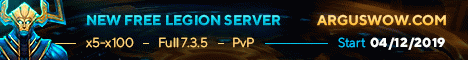 Legion 7.3.5 x5, x100 Full Scripted! Server Logo